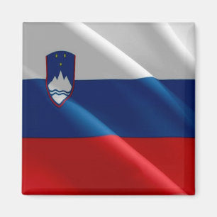 zSI002 SLOVEENSE WARE VLAG SLOVENIË, Fridge Magneet