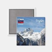 zSI012 MOUNT TRIGLAV, Slovenië, Europa, Fridge Magneet (Voorkant / Achterkant)