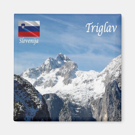 zSI012 MOUNT TRIGLAV, Slovenië, Europa, Fridge Magneet (Voorkant)