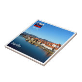 zSI013 DRAVA IN MARIBOR, Slovenië, Europa, Tegeltje (Zijkant)