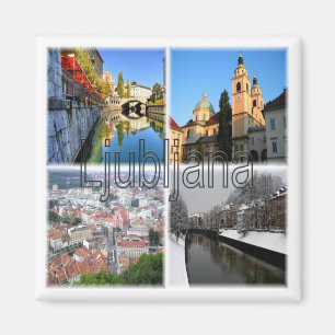zSI016 LJUBLJANA, Slovenië, Europa, Fridge Magnet