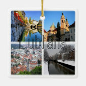 zSI016 LJUBLJANA, Slovenië, Europa, Keramisch Ornament (Achterkant)