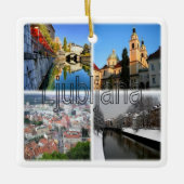 zSI016 LJUBLJANA, Slovenië, Europa, Keramisch Ornament (Voorkant)