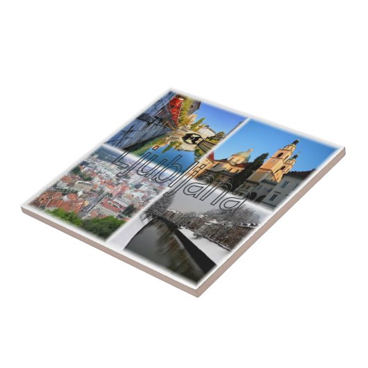 zSI016 LJUBLJANA, Slovenië, Europa, Tegeltje (Zijkant)
