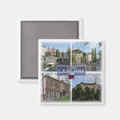 zSI017 LJUBLJANA, Slovenië, Europa, Fridge Magnet (Voorkant / Achterkant)