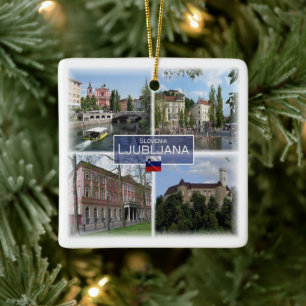 zSI017 LJUBLJANA, Slovenië, Europa, Keramisch Ornament