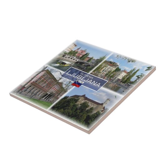 zSI017 LJUBLJANA, Slovenië, Europa, Tegeltje (Zijkant)