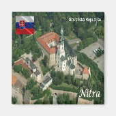 zSK010 NITRA CASTLE, Slowakije, Europa, Fridge Magneet (Voorkant)