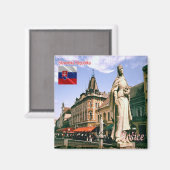 zSK011 KOŠICE, Slowakije, Europa, Fridge Magneet (Voorkant / Achterkant)