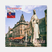 zSK011 KOŠICE, Slowakije, Europa, Fridge Magneet (Voorkant)