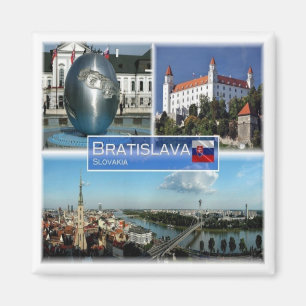 zSK013 BRATISLAVA, Slowakije, Europa, Fridge Magneet