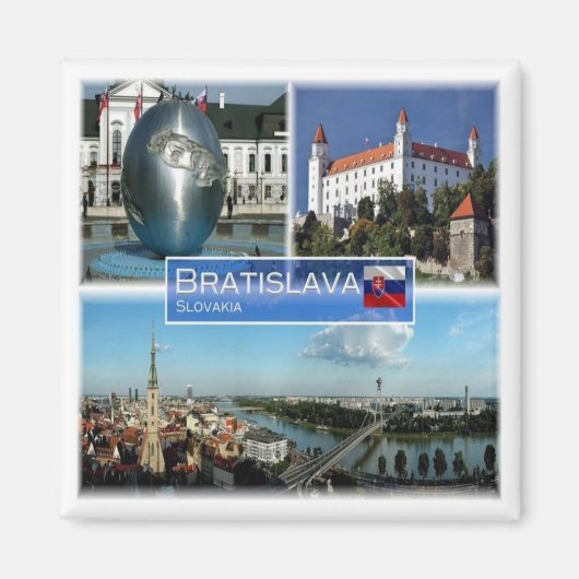 zSK013 BRATISLAVA, Slowakije, Europa, Fridge Magneet (Voorkant)