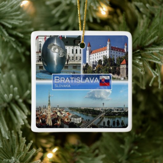 zSK013 BRATISLAVA, Slowakije, Europa, Keramisch Ornament (Boom)