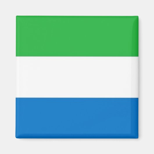 zSL001 SIERRA LEONE Flag, Afrika, Fridge Magneet (Voorkant)