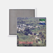 zSL003 SIERRA LEONE, Bafodia, West-Afrika, Fridge Magneet (Voorkant / Achterkant)