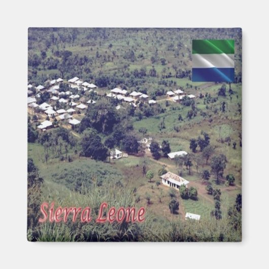 zSL003 SIERRA LEONE, Bafodia, West-Afrika, Fridge Magneet (Voorkant)