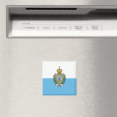 zSM001 SAN MARINO FLAG, Europa, Fridge Magneet (Insitu (Vaatwasser))