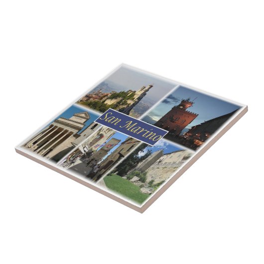 zSM003 SAN MARINO, Europa, Tegeltje (Zijkant)