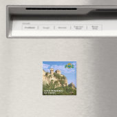 zSM006 DE TWEE TOWERS, San Marino, Europa, Fridge Magneet (Insitu (Vaatwasser))