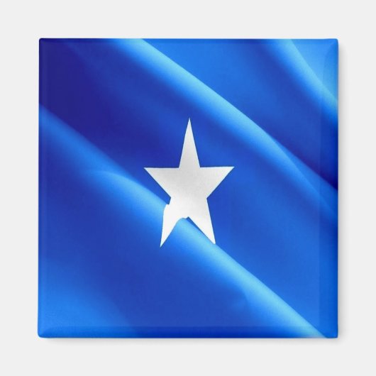 zSO002 SOMALIA, Waving Flag, Afrika, Fridge Magneet (Voorkant)