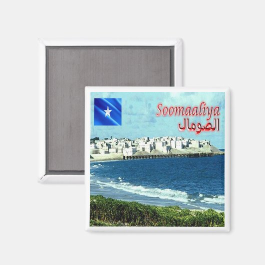 zSO003 SOMALIA, Baraawe, Afrika, Fridge Magneet (Voorkant / Achterkant)