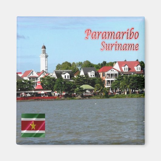 zSR006 PARAMARIBO, Suriname, Amerika, Fridge Magneet (Voorkant)