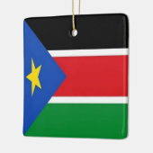 zSS001 ZUID-SOEDAN Vlag, Afrika, Keramisch Ornament (Links)
