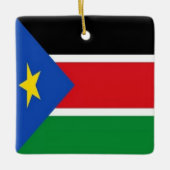 zSS001 ZUID-SOEDAN Vlag, Afrika, Keramisch Ornament (Voorkant)