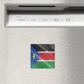 zSS002 ZUIDSUDAN, Golfvlag, Afrika, Fridge Magneet (Insitu (Vaatwasser))