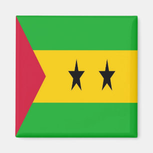 ZST001 SAO TOMÈ en PRINCIPE, Vlag, Afrika, Magneet