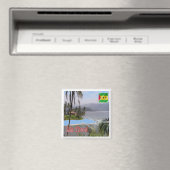 zST003 SAO TOME", Panorama, Afrika, Fridge Magneet (Insitu (Vaatwasser))