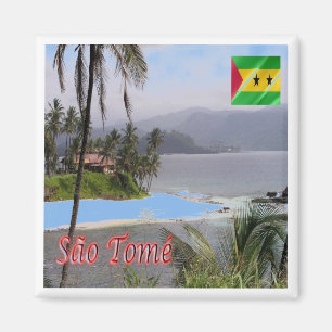 zST003 SAO TOME", Panorama, Afrika, Fridge Magneet