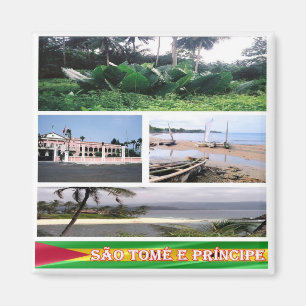 zST007 SAO TOME' en PRINCIPE, Mozaïek, Fridge Magneet