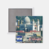 zSV005 EL SALVADOR, kathedraal, Amerika, Fridge Magneet (Voorkant / Achterkant)