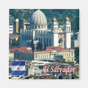 zSV005 EL SALVADOR, kathedraal, Amerika, Fridge Magneet