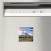 zSV008 EL SALVADOR, Volcano San Miguel, Fridge Magneet (Insitu (Vaatwasser))