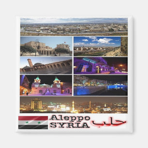 ZSY003 collage van ALEPPO, Syrië, Azië, Fridge Magneet