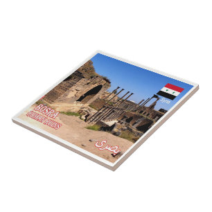 zSY012 BOSRA, Romeinse ruïnes, Syrië, Tegeltje