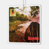 zT003 MAYOTTE, Beach, Afrika, Keramisch Ornament (Links)