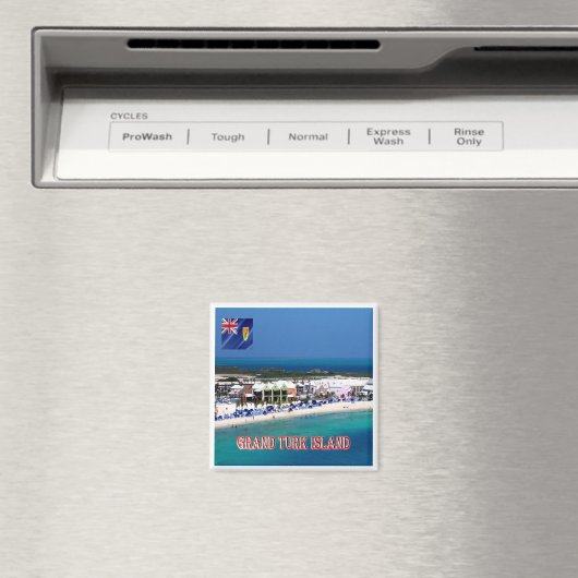 zTC005 GRAND TURK ISLAND, Turks en Caicos, Fridge Magneet (Insitu (Vaatwasser))