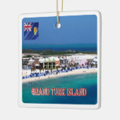 zTC005 GRAND TURK ISLAND, Turks en Caicos, Keramisch Ornament (Links)