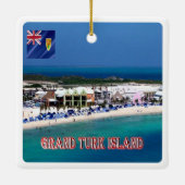 zTC005 GRAND TURK ISLAND, Turks en Caicos, Keramisch Ornament (Achterkant)