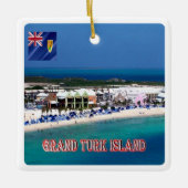 zTC005 GRAND TURK ISLAND, Turks en Caicos, Keramisch Ornament (Voorkant)