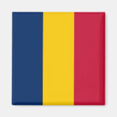 zTD001 CHAD, vlag, Afrika, Fridge Magneet (Voorkant)