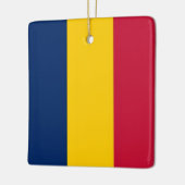zTD001 TSJAAD, Vlag, Afrika, Keramisch Ornament (Links)