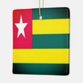 zTG001 TOGO Vlag, Afrika, Keramisch Ornament (Links)
