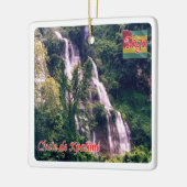 zTG003 TOGO, Herfsten van Kpalimé, Afrika, Fridge Keramisch Ornament (Links)