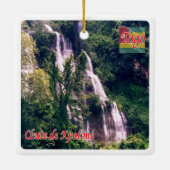 zTG003 TOGO, Herfsten van Kpalimé, Afrika, Fridge Keramisch Ornament (Achterkant)