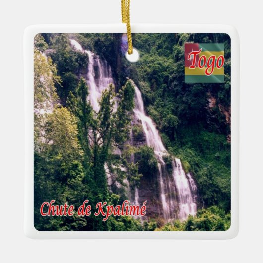 zTG003 TOGO, Herfsten van Kpalimé, Afrika, Fridge Keramisch Ornament (Voorkant)