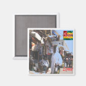 ZTG004 LOME' Togo, Afrika, Fridge Magneet (Voorkant / Achterkant)